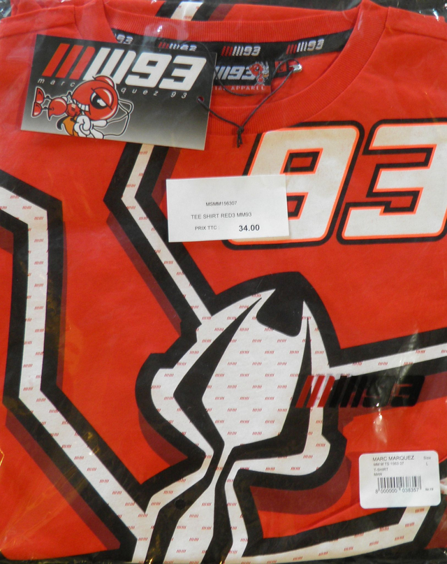 T-Shirt HONDA RED3 MM93 réf.MMMTS156307 taille L