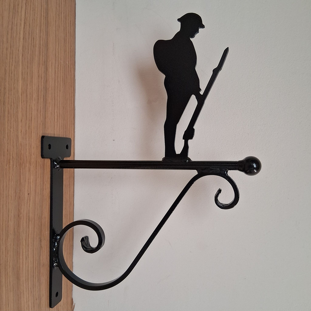 Tommy Soldier Hanging Basket Bracket