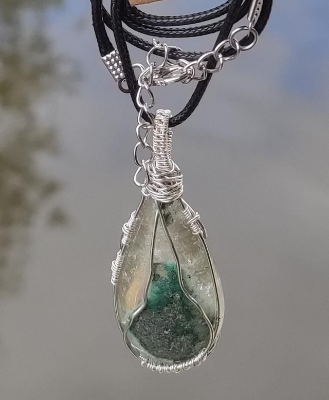 Garden/Ghost Crystal Pendant