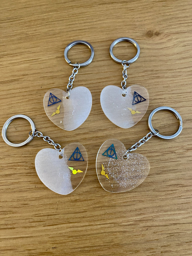 Porte clé coeur - monde magique