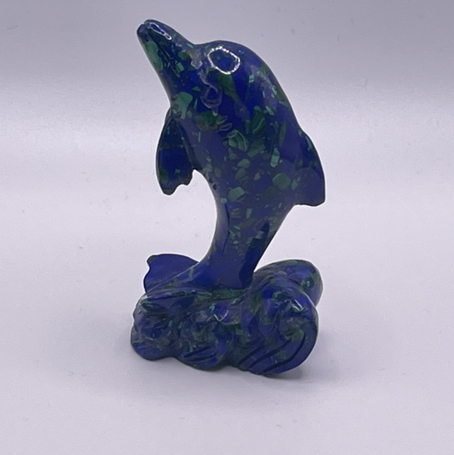 Malachite &amp; Azurite Dolphin