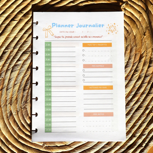 Recharge 50 Planners Journaliers + Recharge bougie (en option)