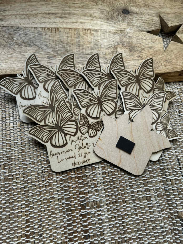 Faire-part / invitation thème : Papillon