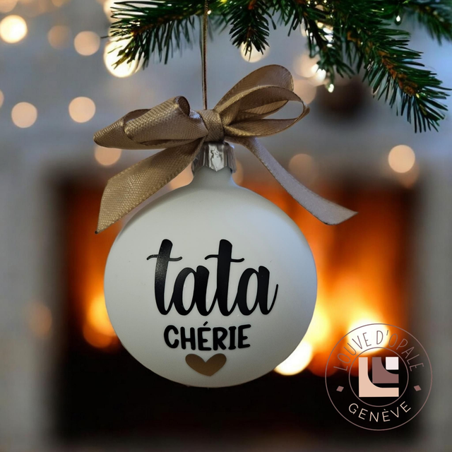 Boule de Noël - Tata chérie