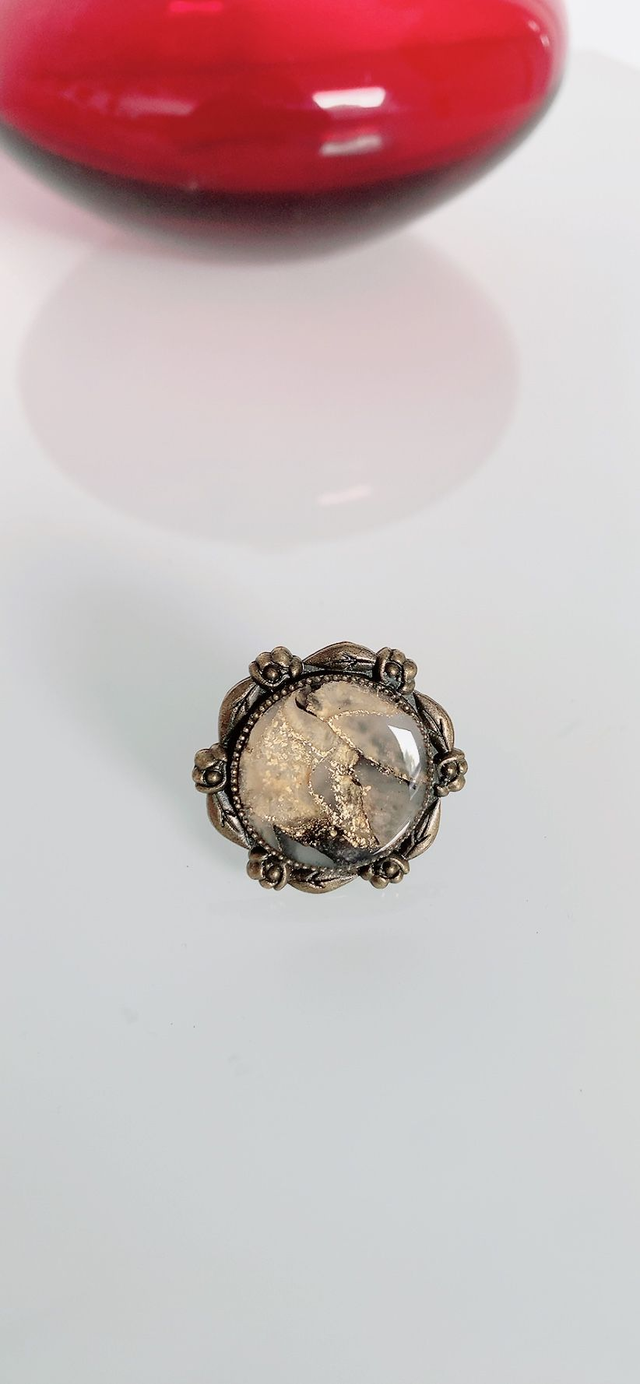 Bague Ronde "Effet Marbre"