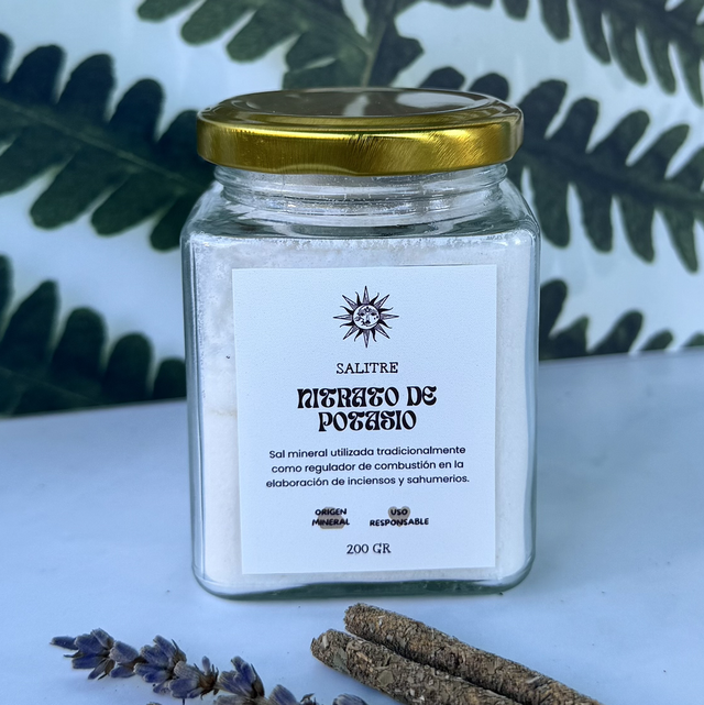 Nitrato de potasio - Salitre 200 GR