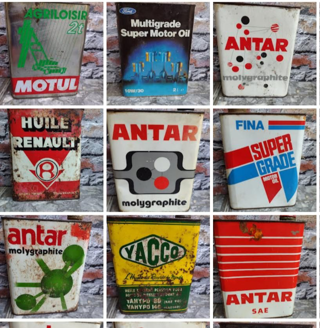 Vintage olieblik