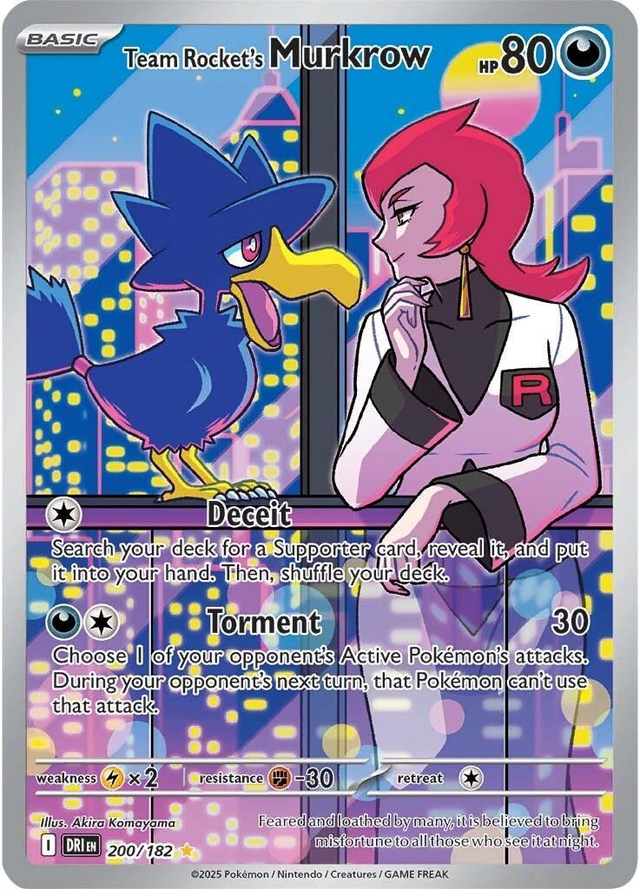 Team Rocket&#039;s Murkrow - 200/182 (Illustration Rare)