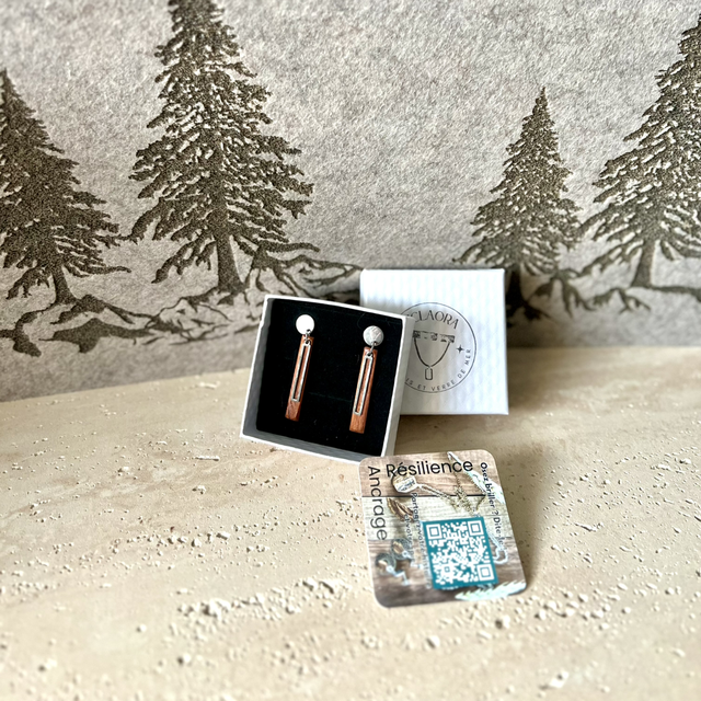 Boucles Mongkono &amp; Lignes Argentées 