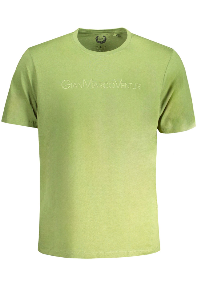 9606GIAN MARCO VENTURI T-SHIRT MANICHE CORTE UOMO VERDE