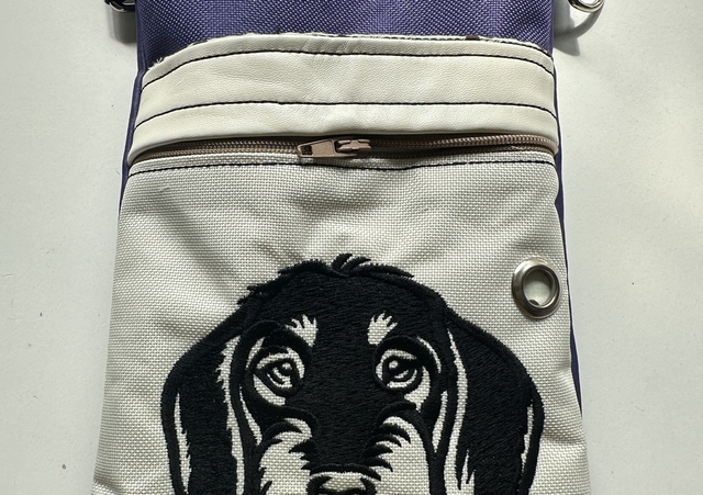 Dog Walking Bag - Dachshund Wire