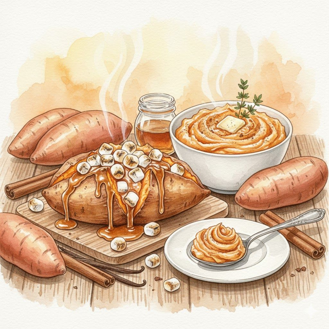 Patate douce sucrée