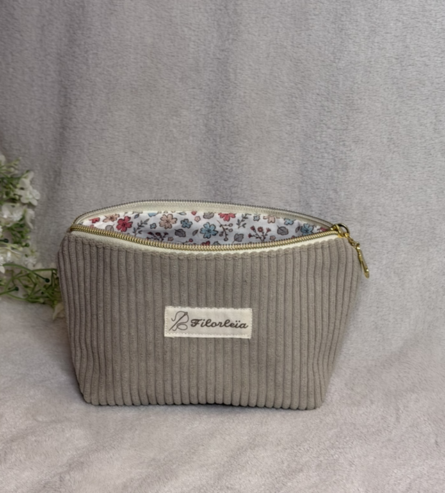 Trousse S Beige Feuille d’Automne