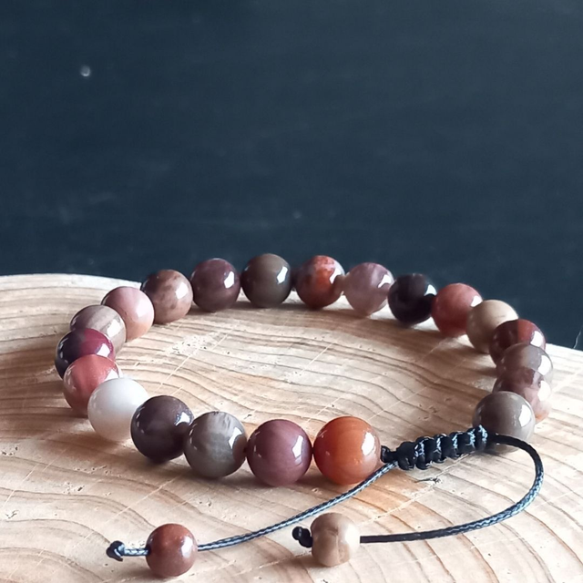 Bracelet ajustable en Bois fossile