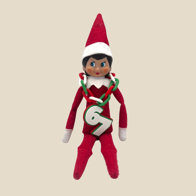 6-7 ELF necklace | trending 67 brainrot ELF on the shelf necklace