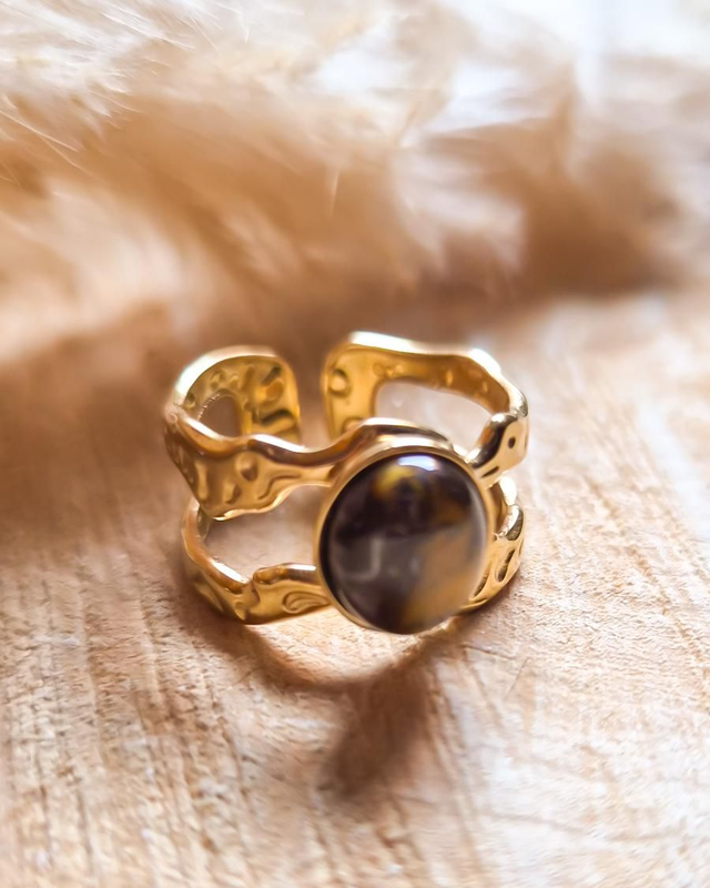 Bague "Tigre" - Modèle doré
