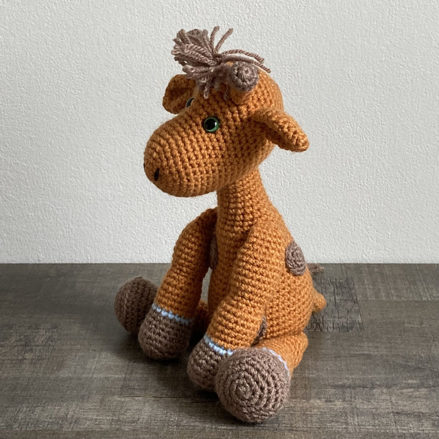 Peluche girafe au crochet