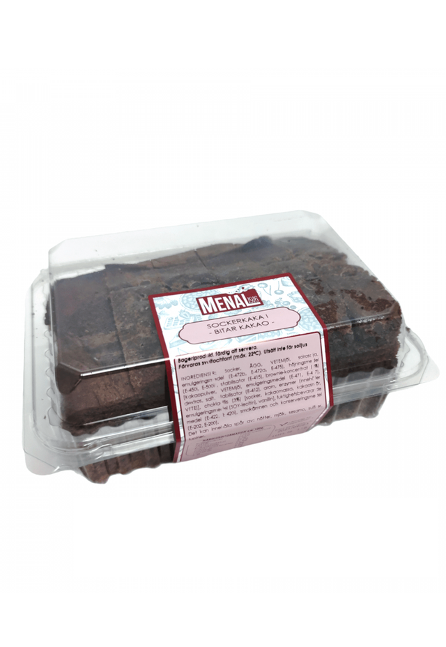 Menal Sockerkaka i bitar, Kakao - 400g