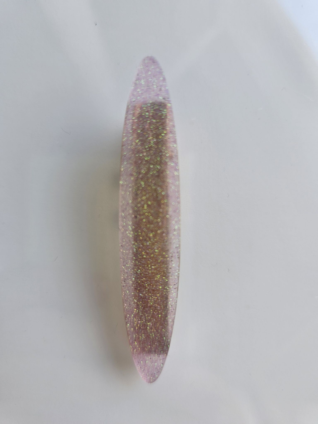 BARRETTE ROSE PALE A PAILLETTES 