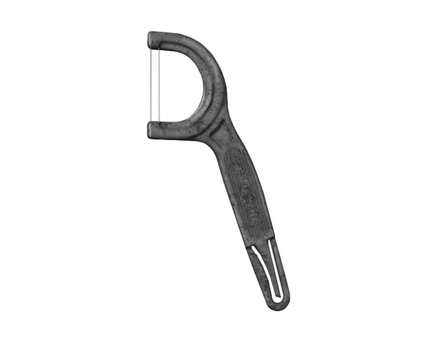 [The Eco Gang] Tandenstokers Met Flosdraad - Houtskool