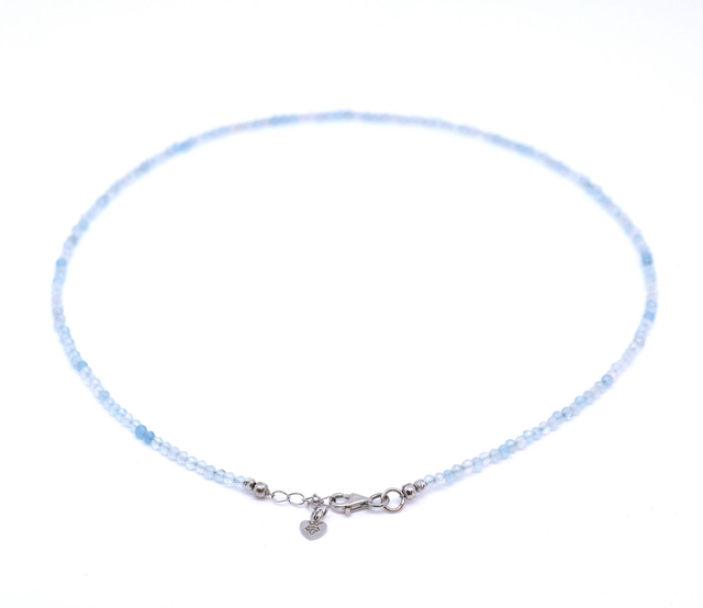 Elegantes Aquamarin-Collier - Juliana