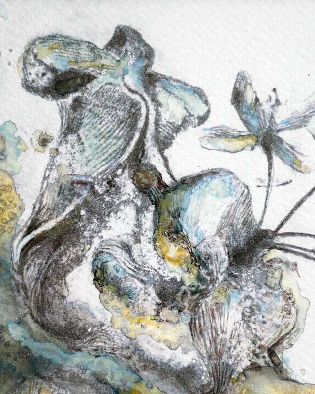 Tirage encadré "Errance onirique n°16 - détail n°1"