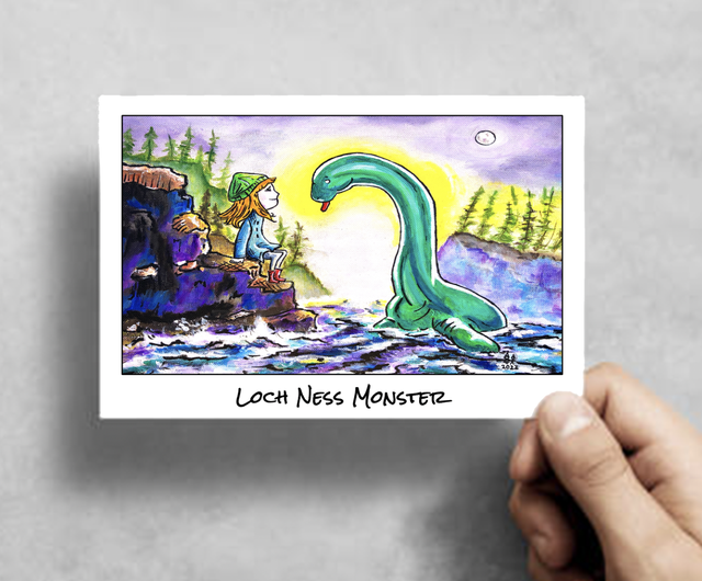 X10 Postcards - The Loch Ness Monster (40p per unit)