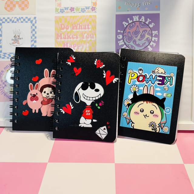 A6 Character themed notebook various designs