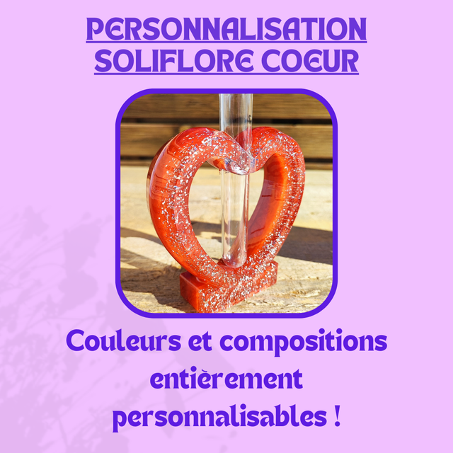 Personnalisation Soliflore Cœur
