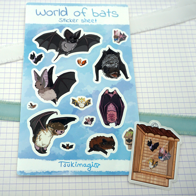 Planche de stickers - World of Bats