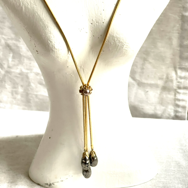 Mid-Century elegantes lässiges Collier Unikat