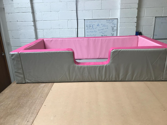Standard Single Mattress Surround (Grey and Pink)