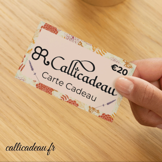 Carte Cadeau Callicadeau 20€ | Carte virtuelle ou imprimée