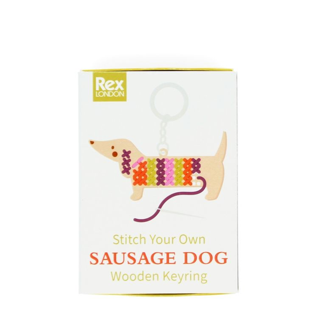 Sausage dog keyring