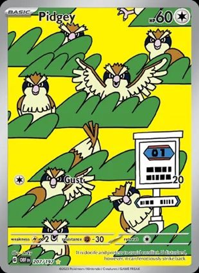 Pidgey - 207/197 (Illustration Rare)