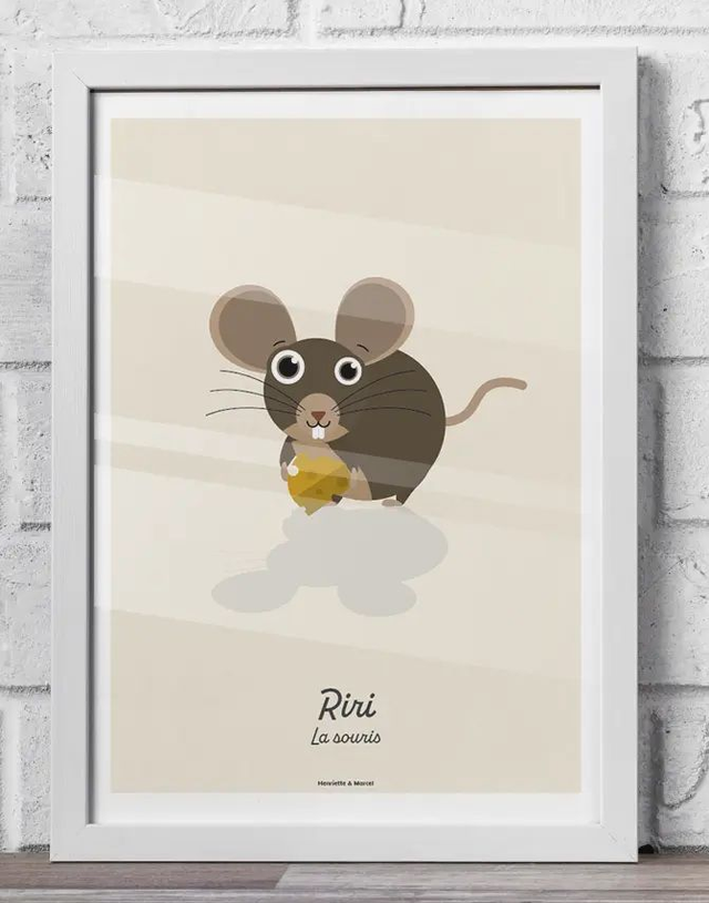 16 - Affiche enfant souris