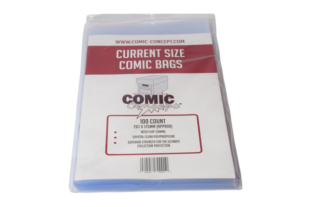 100 Current Bags Comic Concept 