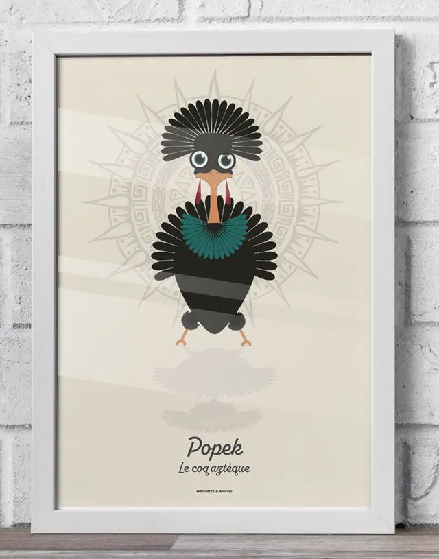 43 - Carte postale enfant poule