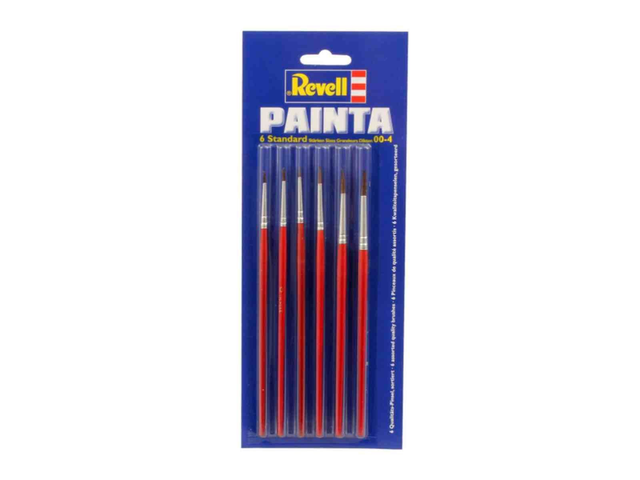 lot pinceaux standard 6 tailles revell 29621