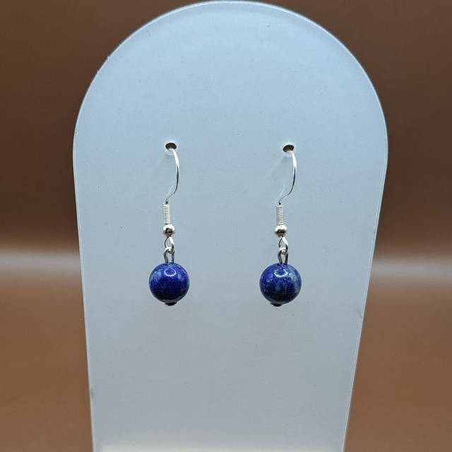 Crochets Lapis lazuli 8 mm