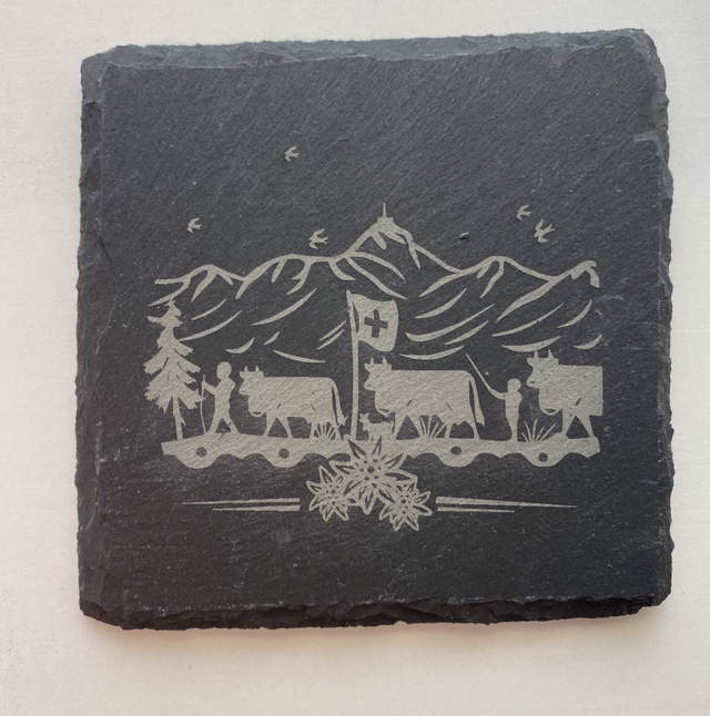 Schiefer Untersetzer