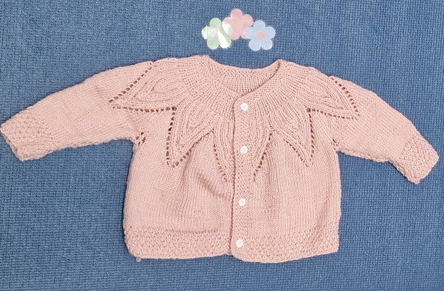 Süsse Baby-Strickweste – 100% Hypoallergen 3-6 Monate