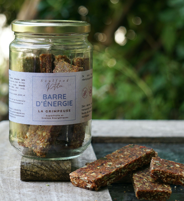 Pack de 5x55g Barres d'Énergie "La Grimpeuse" Superfruits et Graines Énergétiques