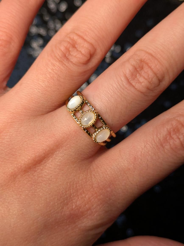 Bague nacre triple