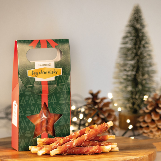 BEEZTEES - Snack natalizio stick con anatra 90gr (8pz)