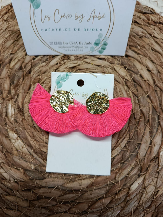 BO CHIC PLUMETIS GOLD/ ¨POMPONS CORAIL FLUO 0001261