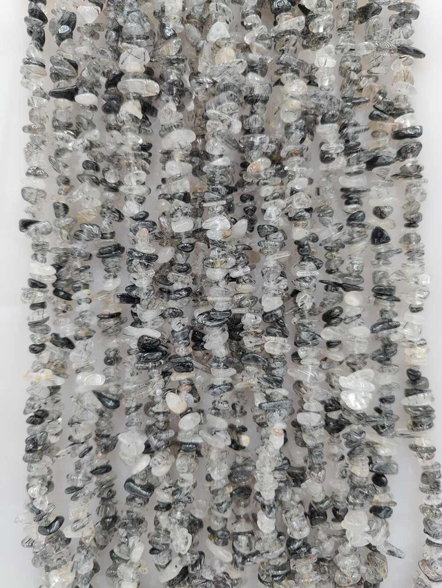 Quartz rutilé noir - Mini-pierres