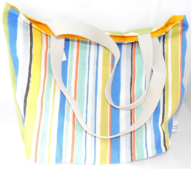 Childs Fabric Bag Stripes and Spots