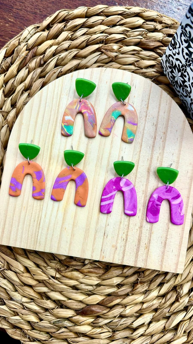 Pendientes Vibranza pares únicos