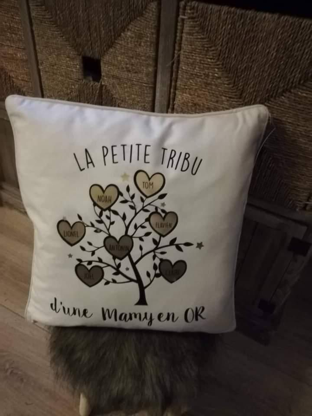 Coussin arbre de vie coloris après commande 
